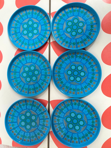 Set vintage blue - set, x
