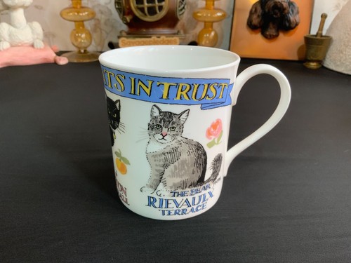 Vintage national trust cat mug - national,