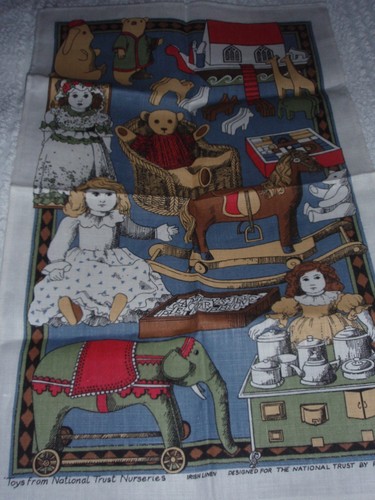 Pat albeck linen tea towel - linen,
